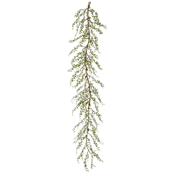6'6" Muehlenbeckia Wire Leaf Artificial Garland -Green