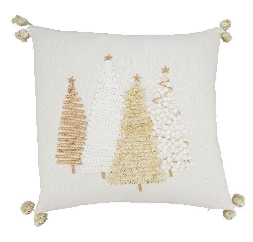 Christmas Trees Pillow - Down Filled *