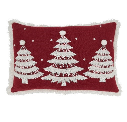 Christmas Trees Pillow - Down Filled *