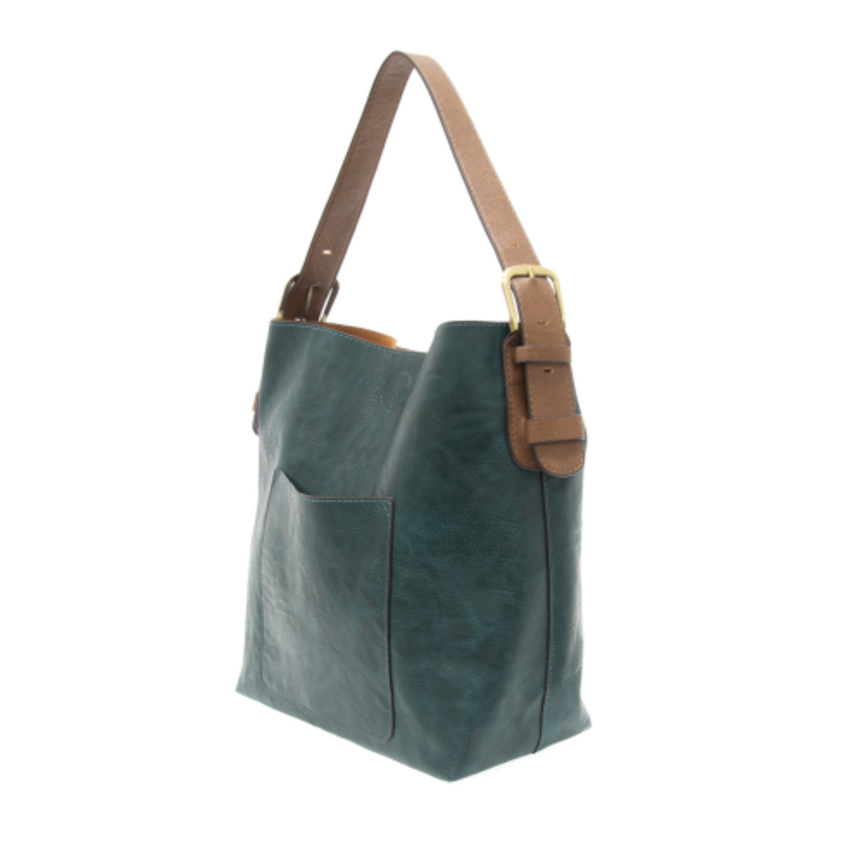 Vivid Deep Teal Hobo Coffee Handle Handbag