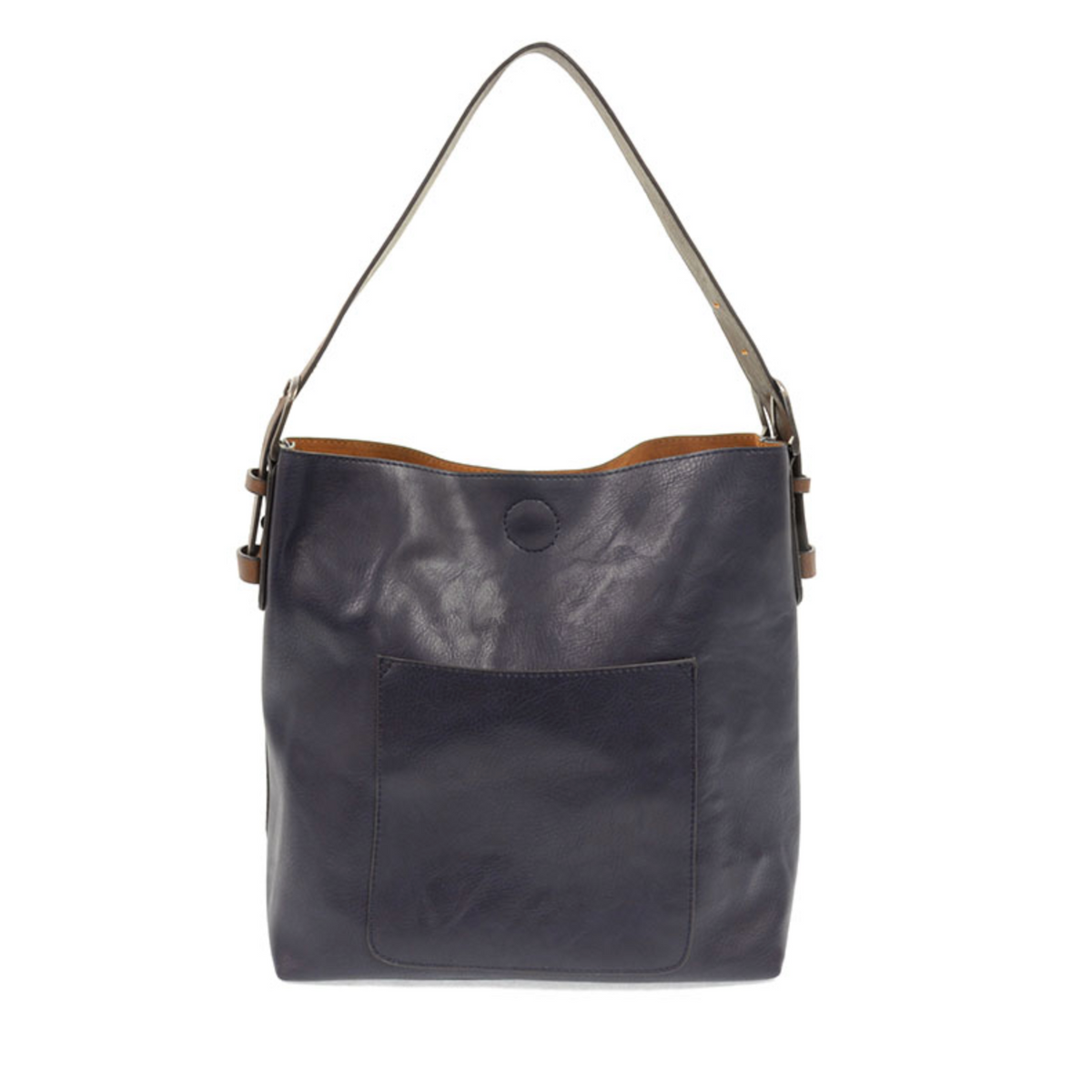 Midnight Blue Hobo Coffee Handle Silver Buckle Han
