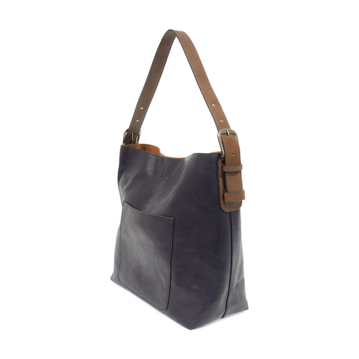 Midnight Blue Hobo Coffee Handle Silver Buckle Han