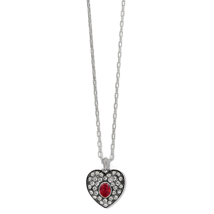 Adela Heart Red Mini Necklace