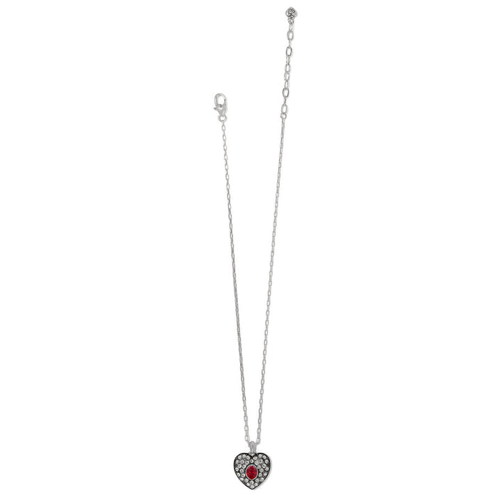 Adela Heart Red Mini Necklace