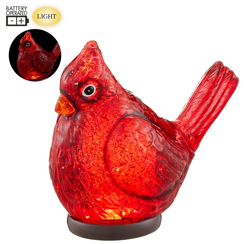 GLOBE #1 - 7" Cardinal With Light - Red (no USB adaptor)