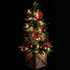 38" Pine Tree in Planter with Berries + Balls - Lit