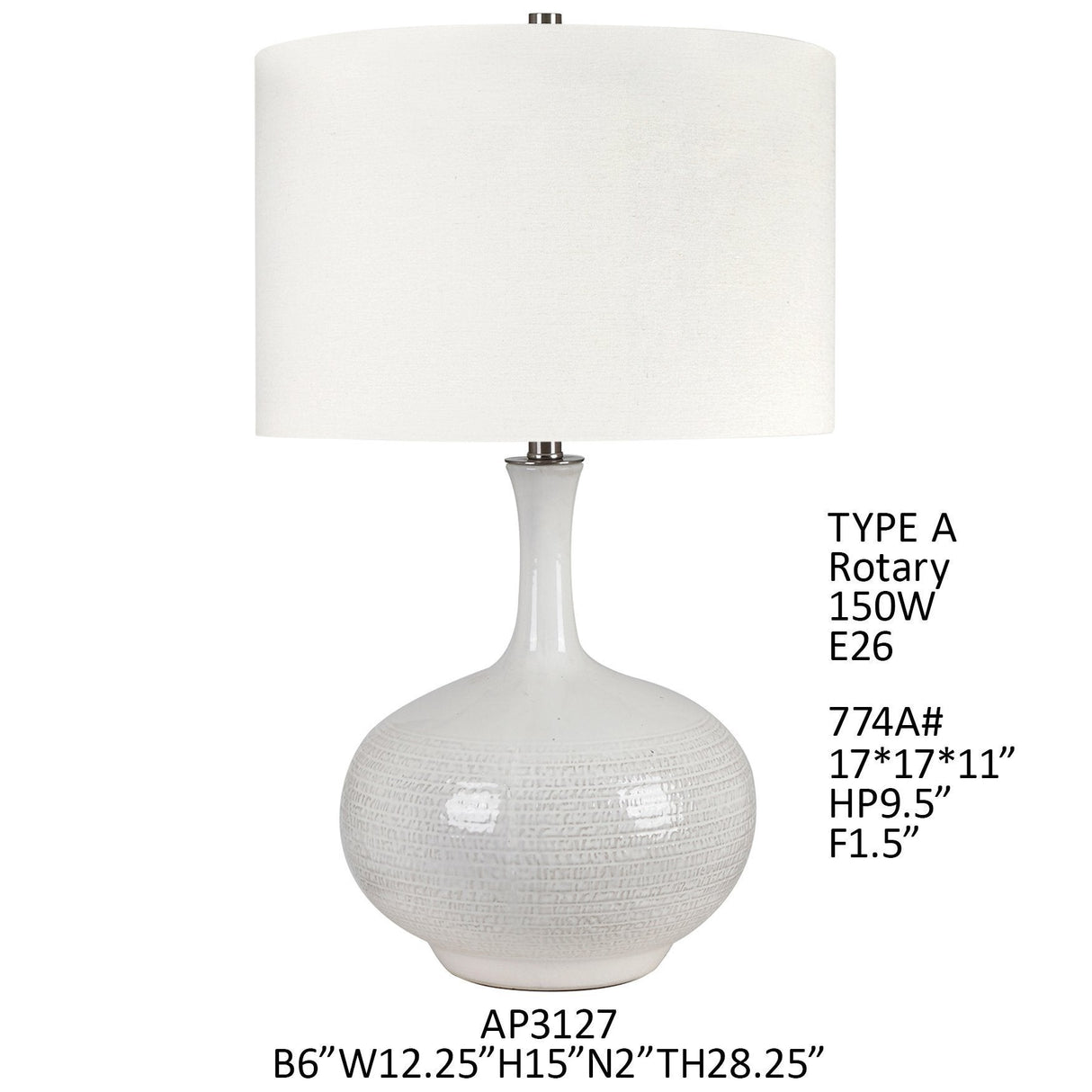 Sylvie Bottle Table Lamp
