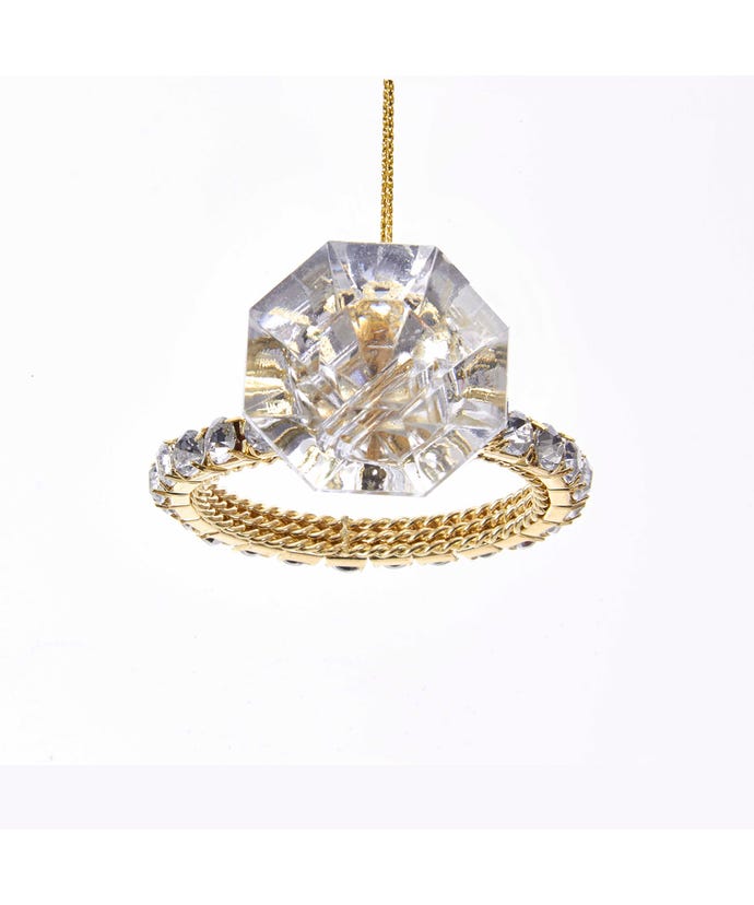 3.15" SHINY DIAMOND RING Ornament