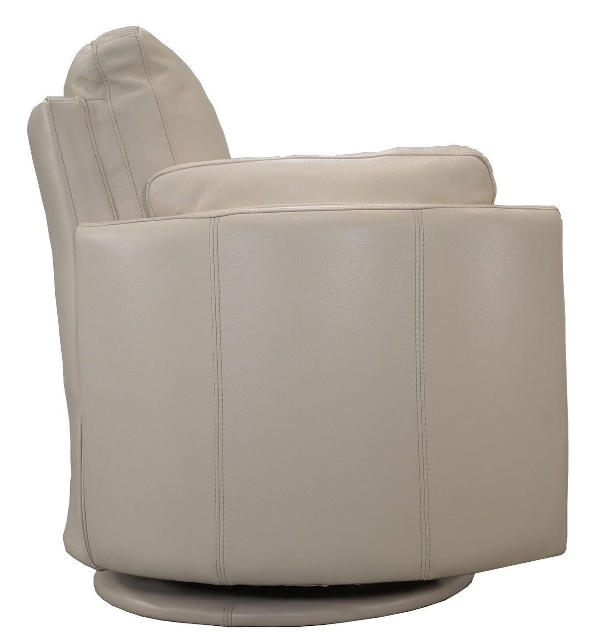 Raleigh Push Back Recliner – Amalfi Gray Taupe Leather | Omnia Leather