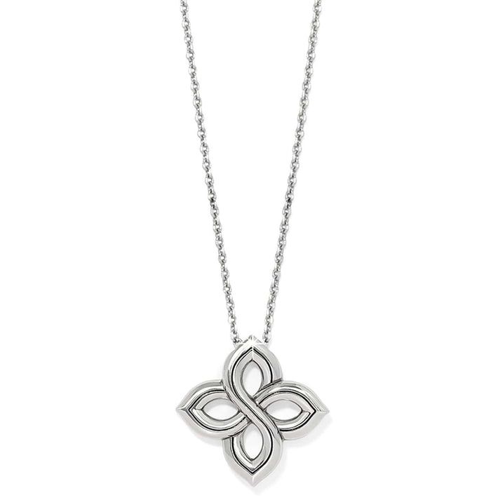 Interlok Floral Knot Necklace - Silver
