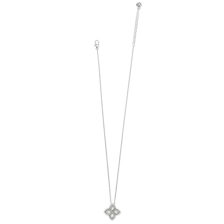 Interlok Floral Knot Necklace - Silver