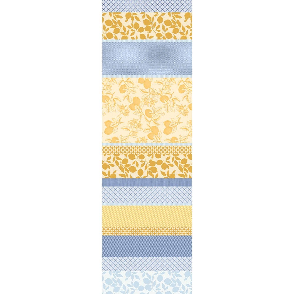 Mille Citrons Provence Tablerunner 22"x71", 55cm x 180cm, 100% Cotton, Jacquard