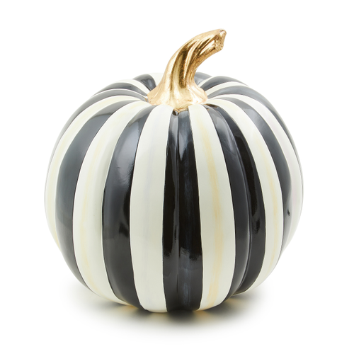 Courtly Stripe Glossy Medium Pumpkin