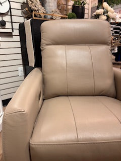 Kane Swivel & Power Recliner - Amalfi Gray Taupe | Omnia Leather