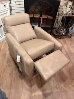 Kane Swivel & Power Recliner - Amalfi Gray Taupe | Omnia Leather