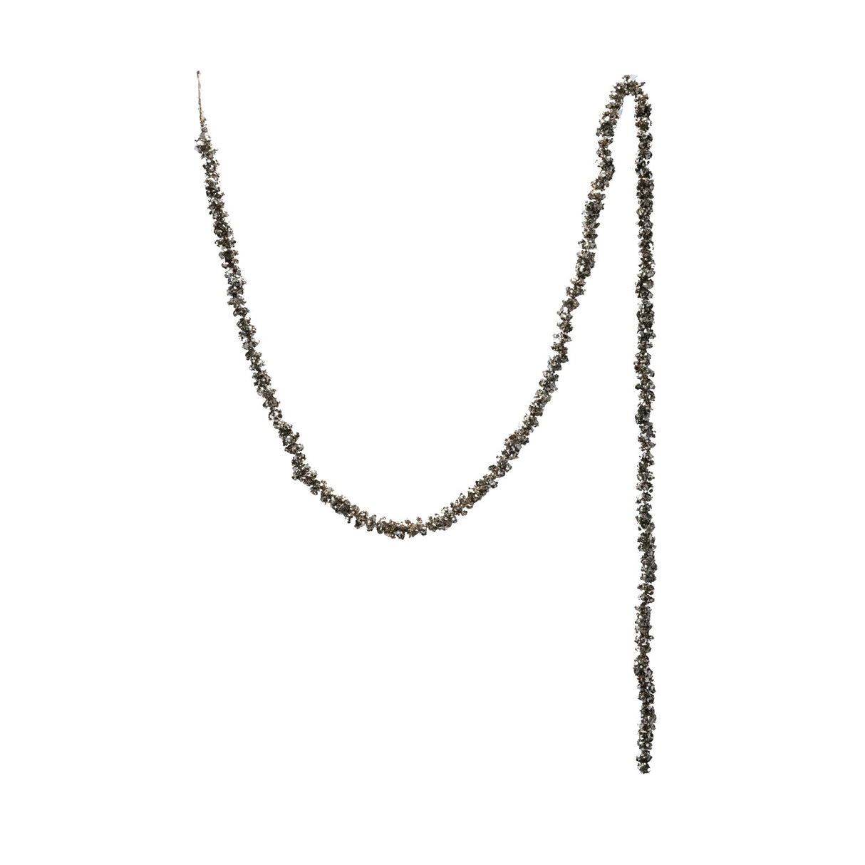 Foam Ball Garland with Glitter -Champagne Finish