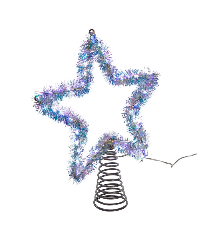 12.2" Tinsel LED Tree Star Topper *