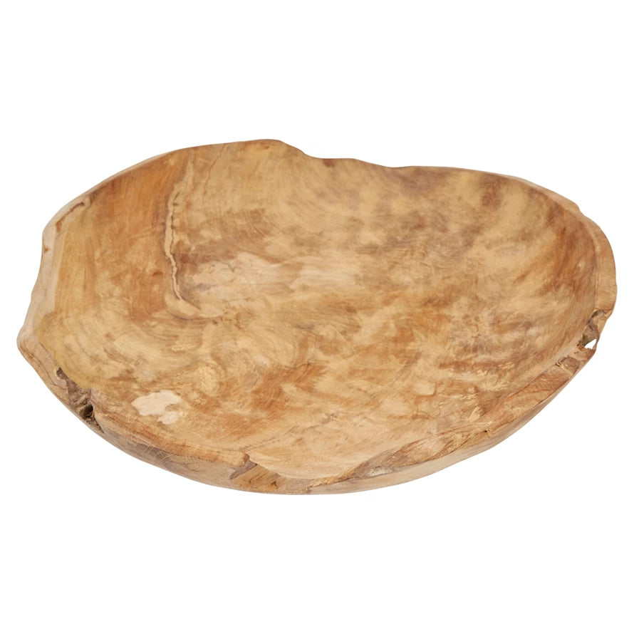 19-1/2" Round Teakwood Bowl