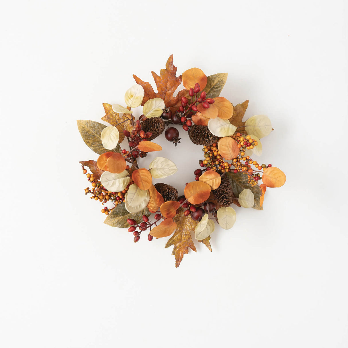 6.5" Mixed Leaf Accent Ring