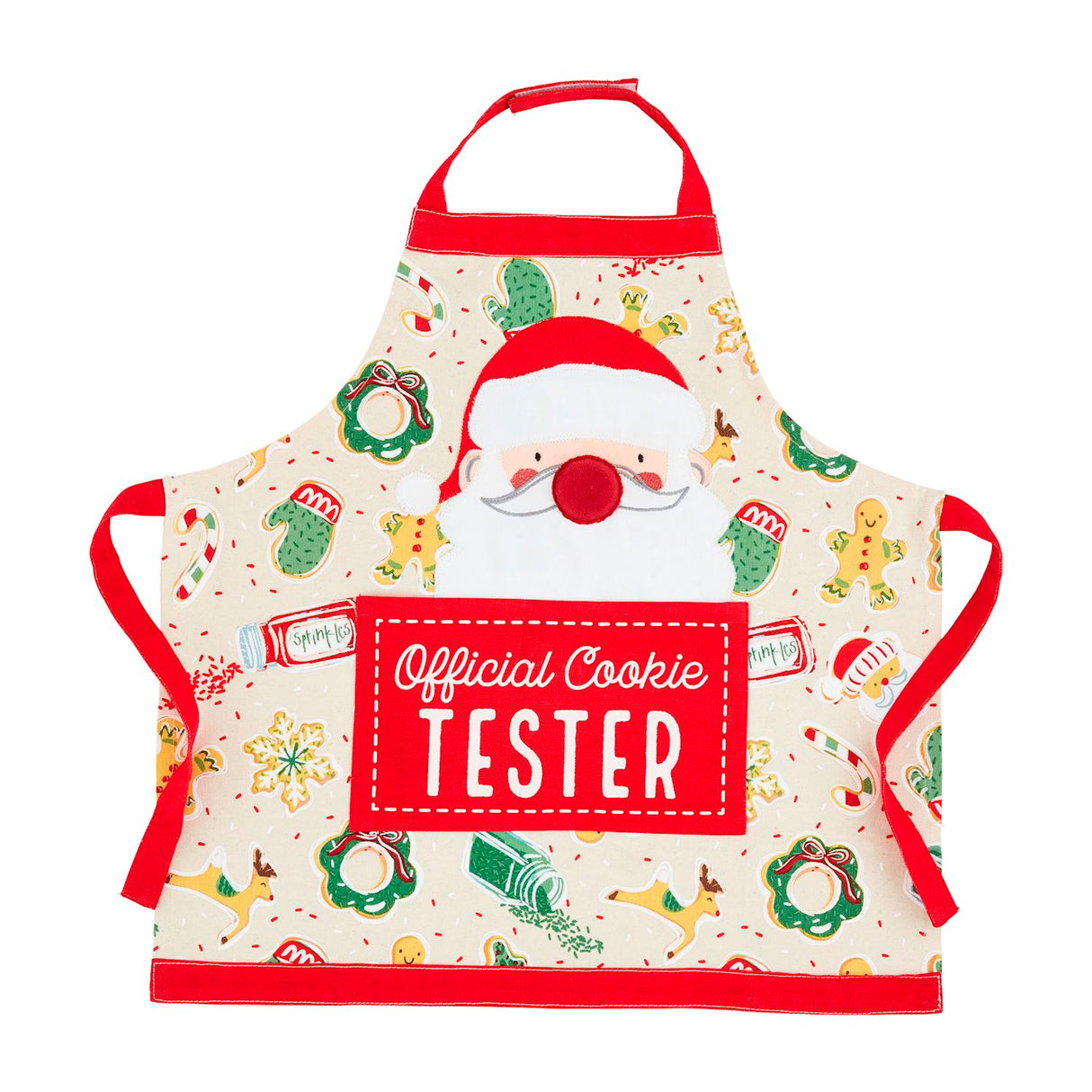 LIGHT UP SANTA APRON