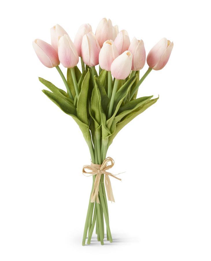 13.5 Inch Pink Real Touch Mini Tulip Bundle