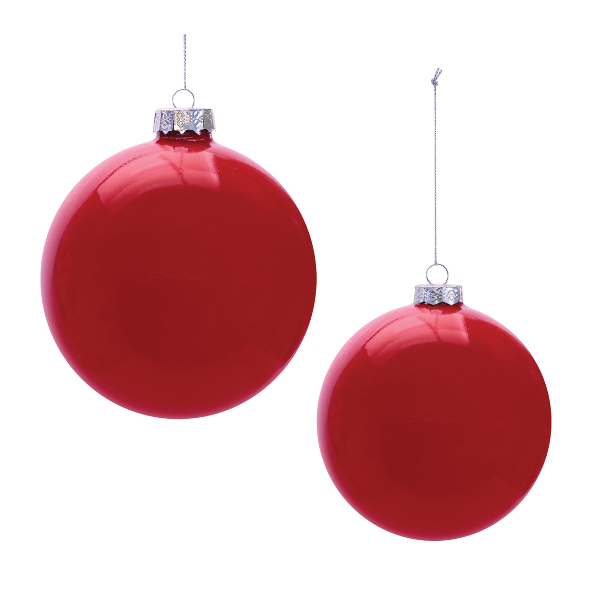 Ball Ornament (Set of 2) 4"D, 5"D G