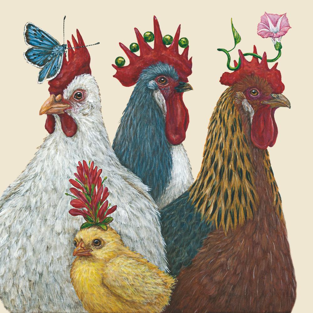 BEVERAGE NAPKINS -PARTY AT THE COOP