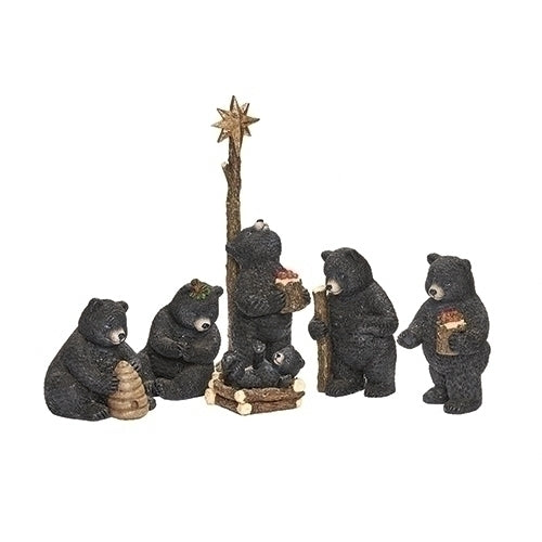 9.75"H 6 PC ST BEAR PAGEANT