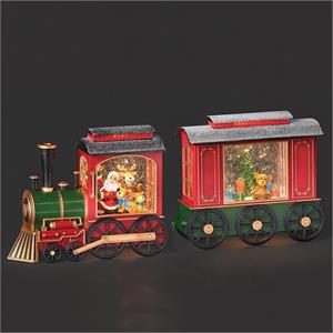 GLOBE #23 - 7.75"H LIGHTED SWIRL TRAIN
