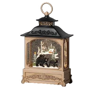 GLOBE #32 - 10.5"H LIGHTED SWIRL LANTERN
