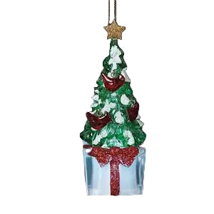 4.75"H LIGHTED CARDINAL TREE