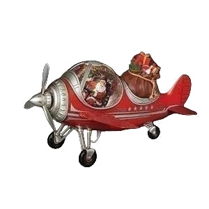 GLOBE #8 -9"H LIGHTED MUS SWIRL AIRPLANE