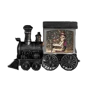 3.25"H LIGHTED SKELETON TRAIN