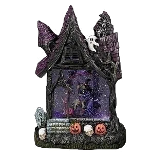10"H LIGHTED SWIRL HAUNTED