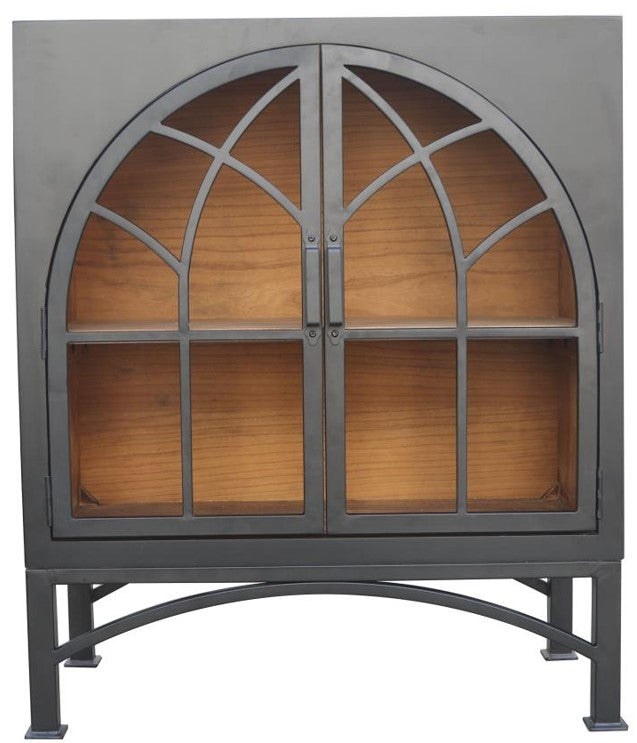 Victoria 2-Door Small Cabinet - Matte Black