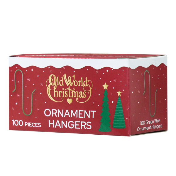 100 GREEN ORNAMENT HANGERS