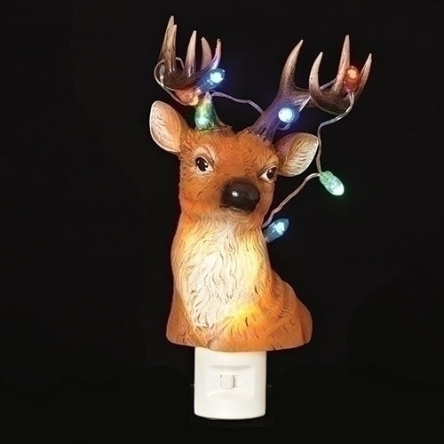 8.75"H REINDEER NIGHT LIGHT W/