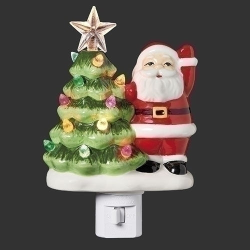 6"H VINTAGE SANTA NIGHT LIGHTSWIVEL PLUG