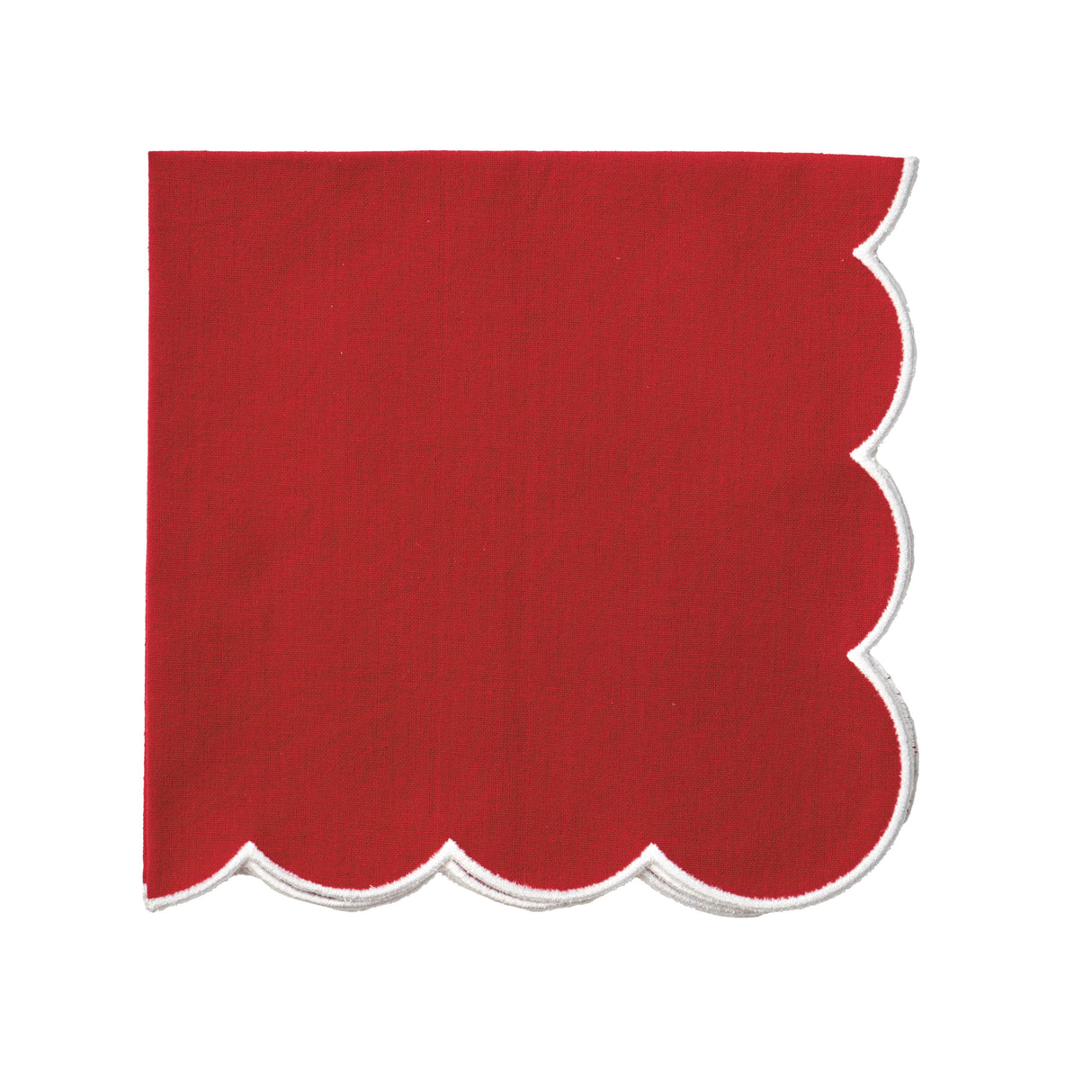 Red Embroidered Napkin