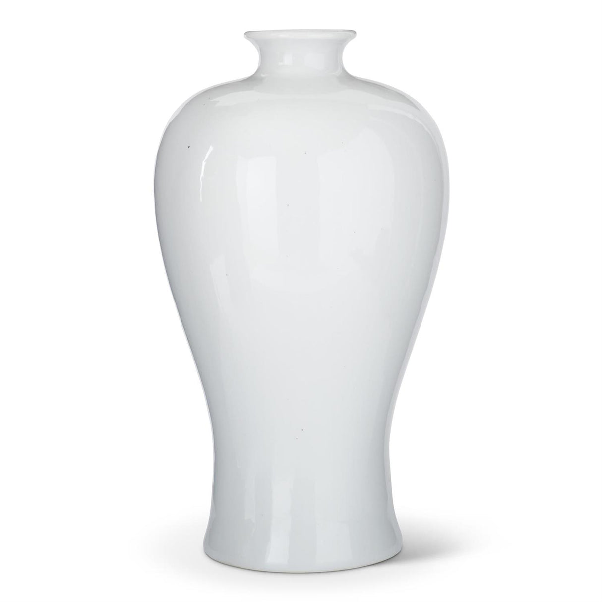 24.25 Inch White Ceramic Vase