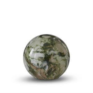 Green & White Indoor Glass Globe Lamps