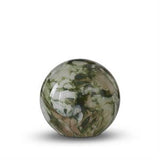 Green & White Indoor Glass Globe Lamps