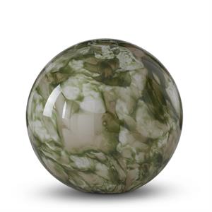Green & White Indoor Glass Globe Lamps