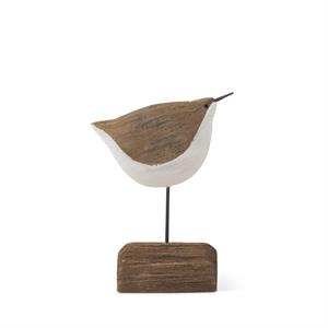 White & Natural Wood Seagull Spindles