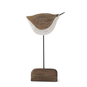 White & Natural Wood Seagull Spindles