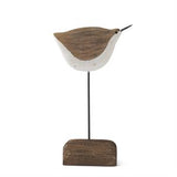White & Natural Wood Seagull Spindles