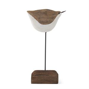 White & Natural Wood Seagull Spindles