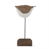 White & Natural Wood Seagull Spindles