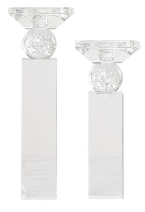 Britton Crystal Candlesticks