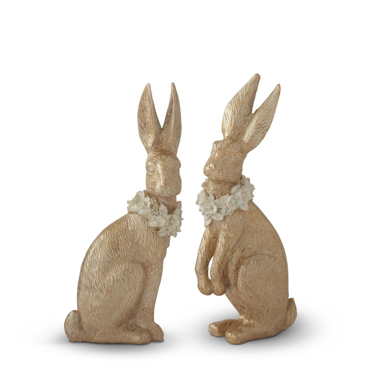 Gold Resin Easter Bunnies